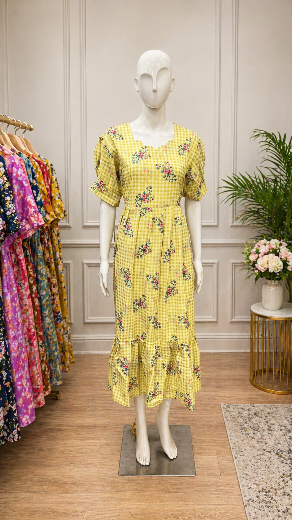 PLUS FROCK 7 (SMALL CHECKS)