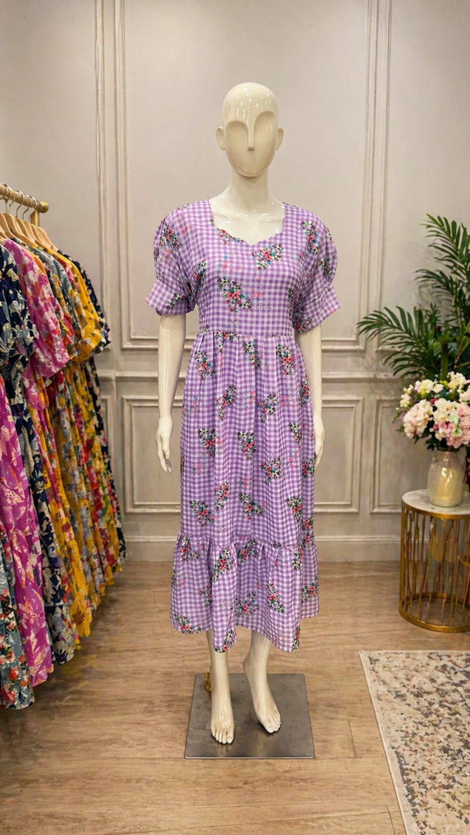 PLUS FROCK 7 (SMALL CHECKS)