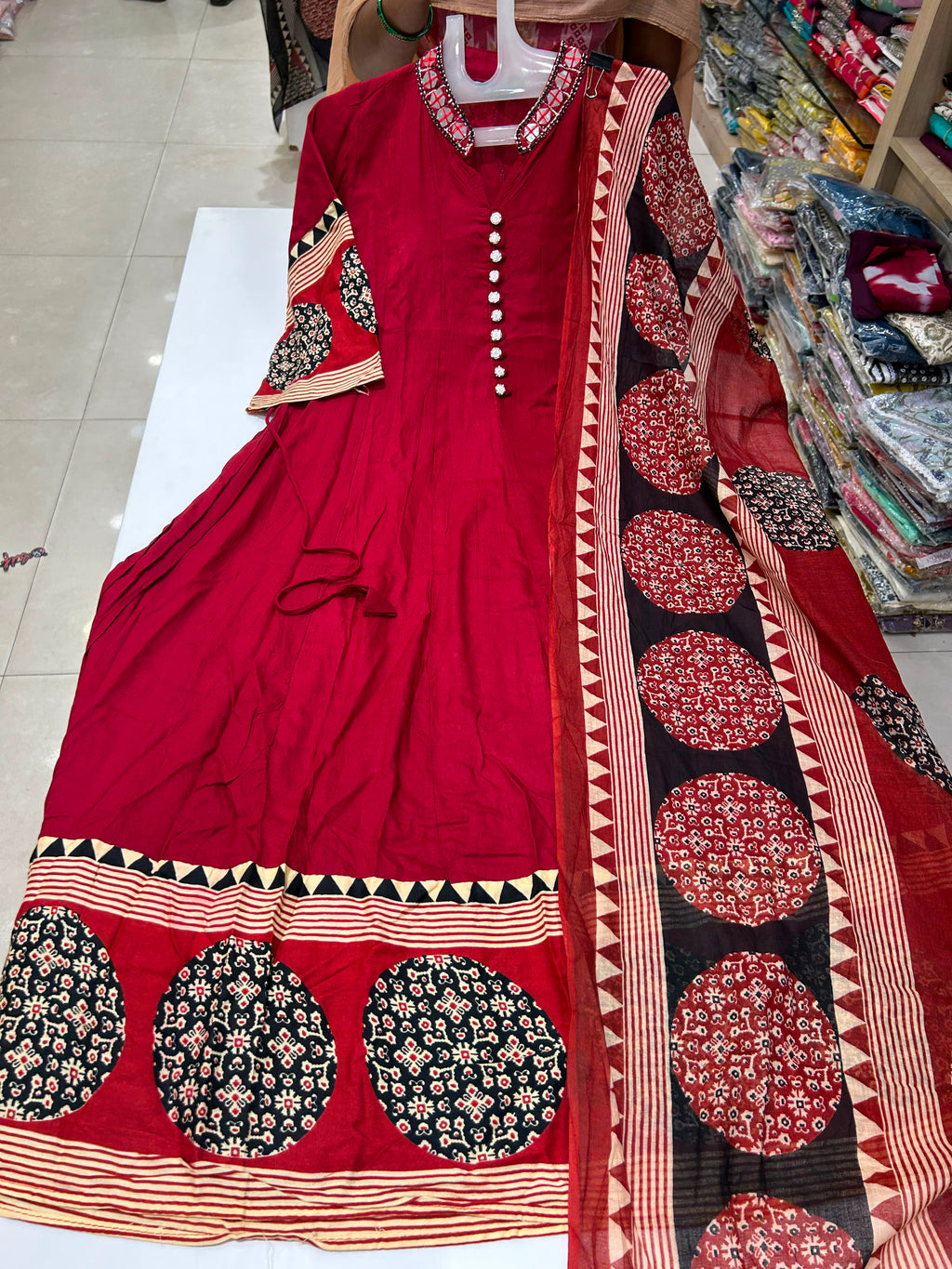 BLACK AND RED